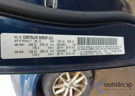 2013 Dodge Journey Sxt z USA, uszkodzony, nr VIN 3C4PDDBG0DT614818